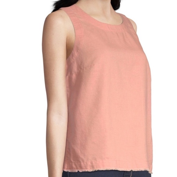 LINEN-COTTON TANK TOP - Picture 2 of 9